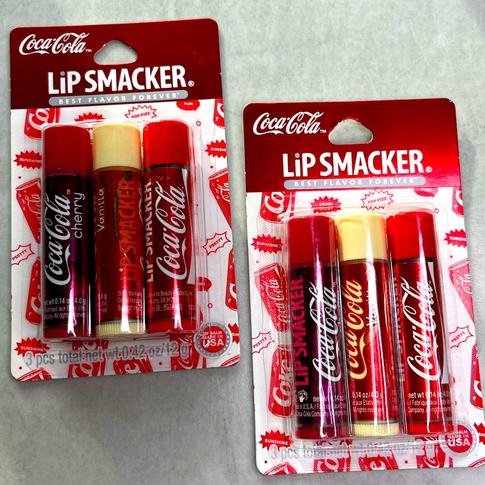 Brand New LIP SMACKER Coca-Cola Lip Balms